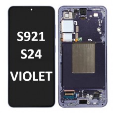 Samsung SM-S921 (S24 5G 2024) OLED LCD touch screen (Original Service Pack) with frame [Violet] GH82-33287C
